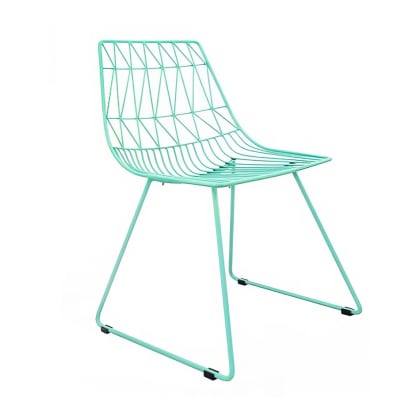 Turquoise Blue Wire Chair / Arrow Chair Hire