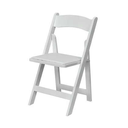 White Padded Folding Chair Hire (Gladiator chair)