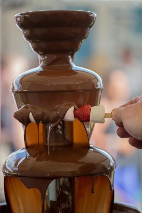 chocolate fountain, strawberry, chocolate-2433975