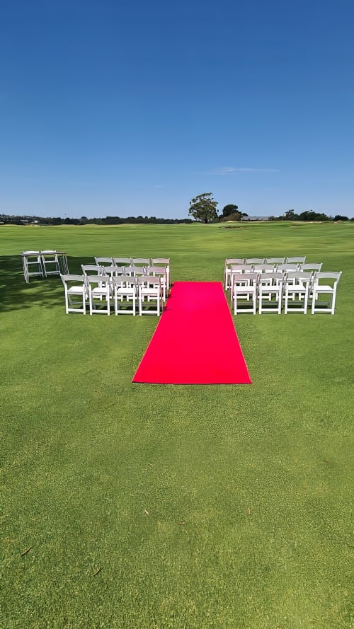 Wedding Ceremony Red Carpet