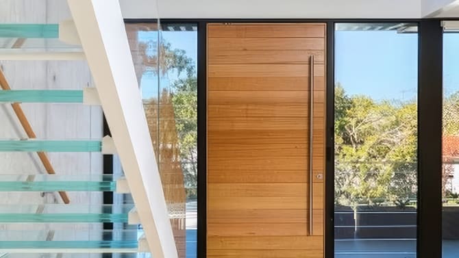 Acoustic laminated glass installed in a home near a main road