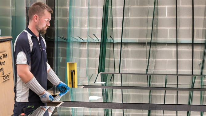 Custom cut clear float glass panes