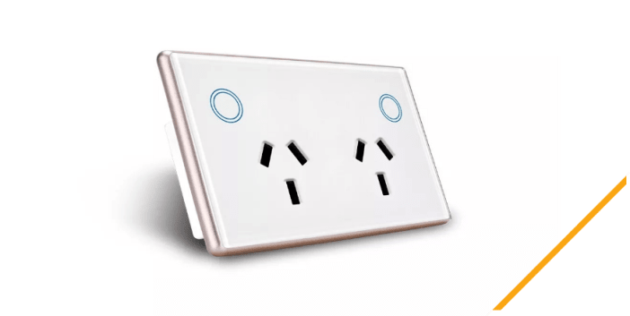 An electrician installing a new PowerPoint