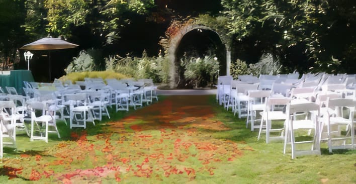 Chair hire for a wedding in Lavender Bay