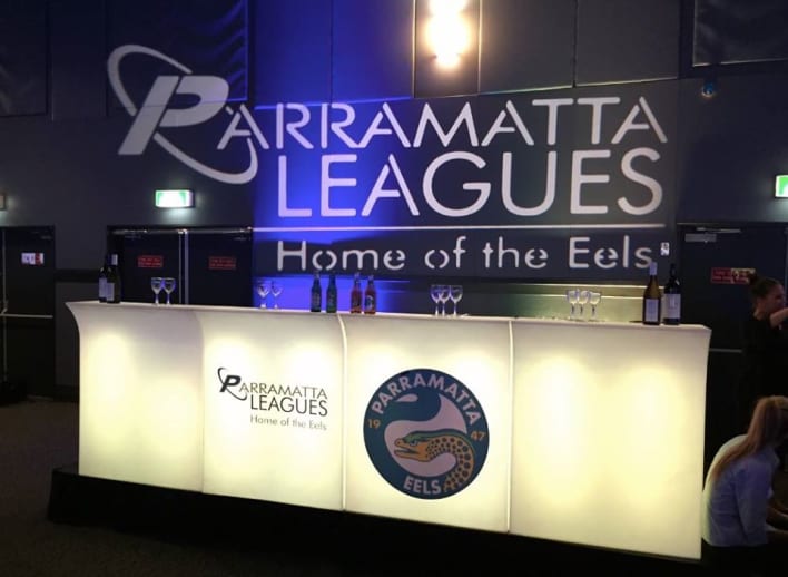 Glow Bars set up at Parramatta