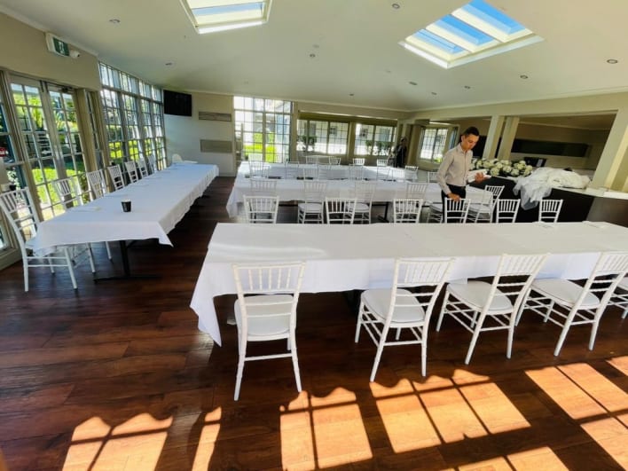White Tiffany Chairs for event in Sydney