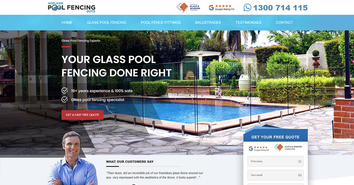 Premium Quality GLASS POOL FENCING, Supply & Install. FREE Quotes