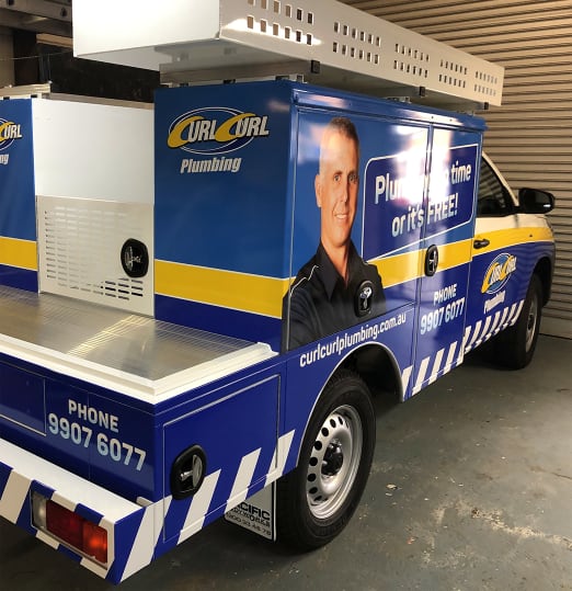 Our plumbing service van ready for emergency callouts
