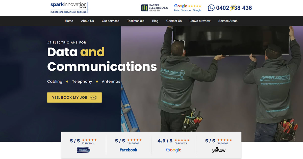 Electricians for Data Cabling, Communications & Antennas