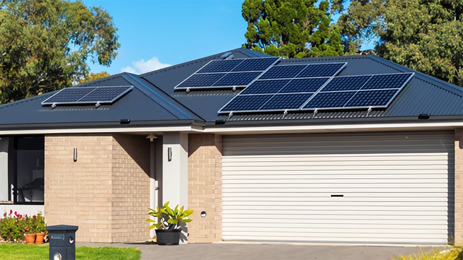 A New South Wales home with solar panels