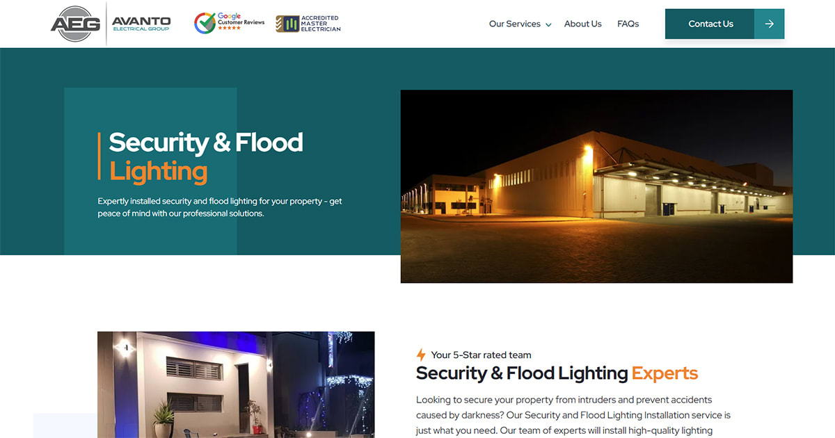 Security & Flood Lighting Installation