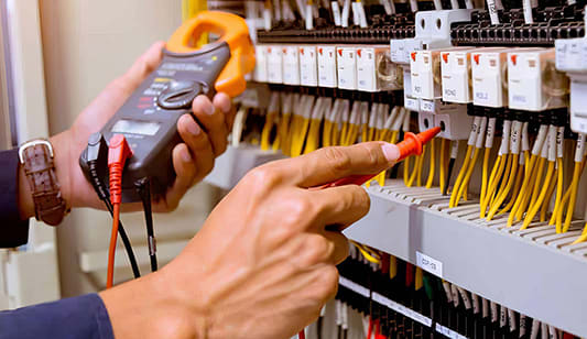 Industrial size switchboard testing