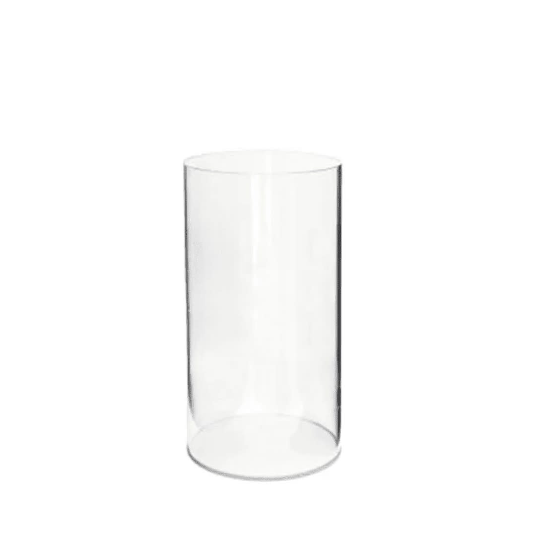 Clear Acrylic Round Plinth Hire - Medium