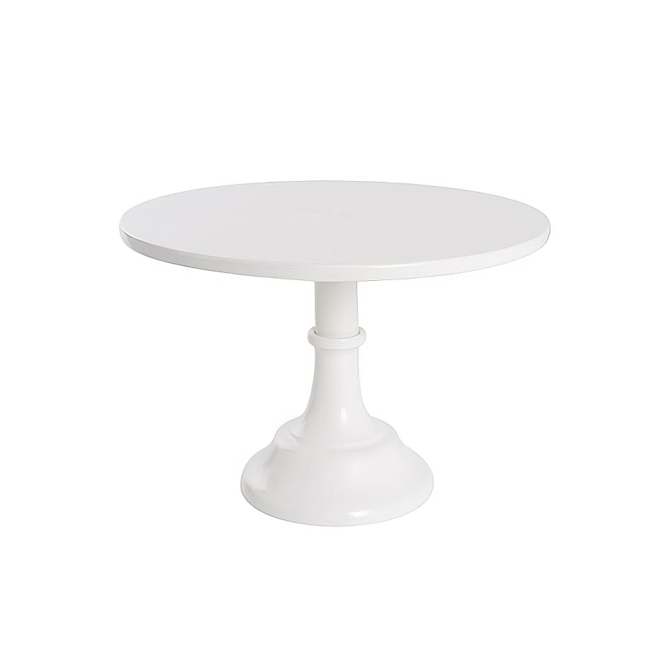 White Metal Cake Stand Hire - Medium