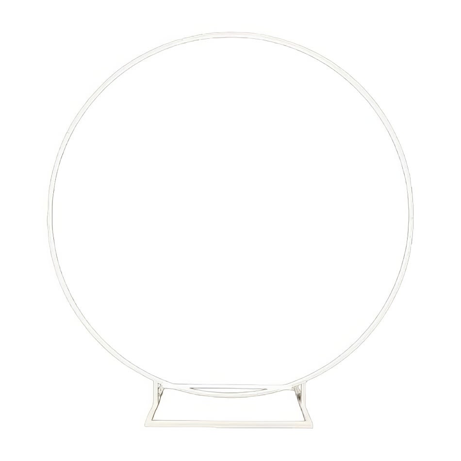 White Hoop Backdrop Hire