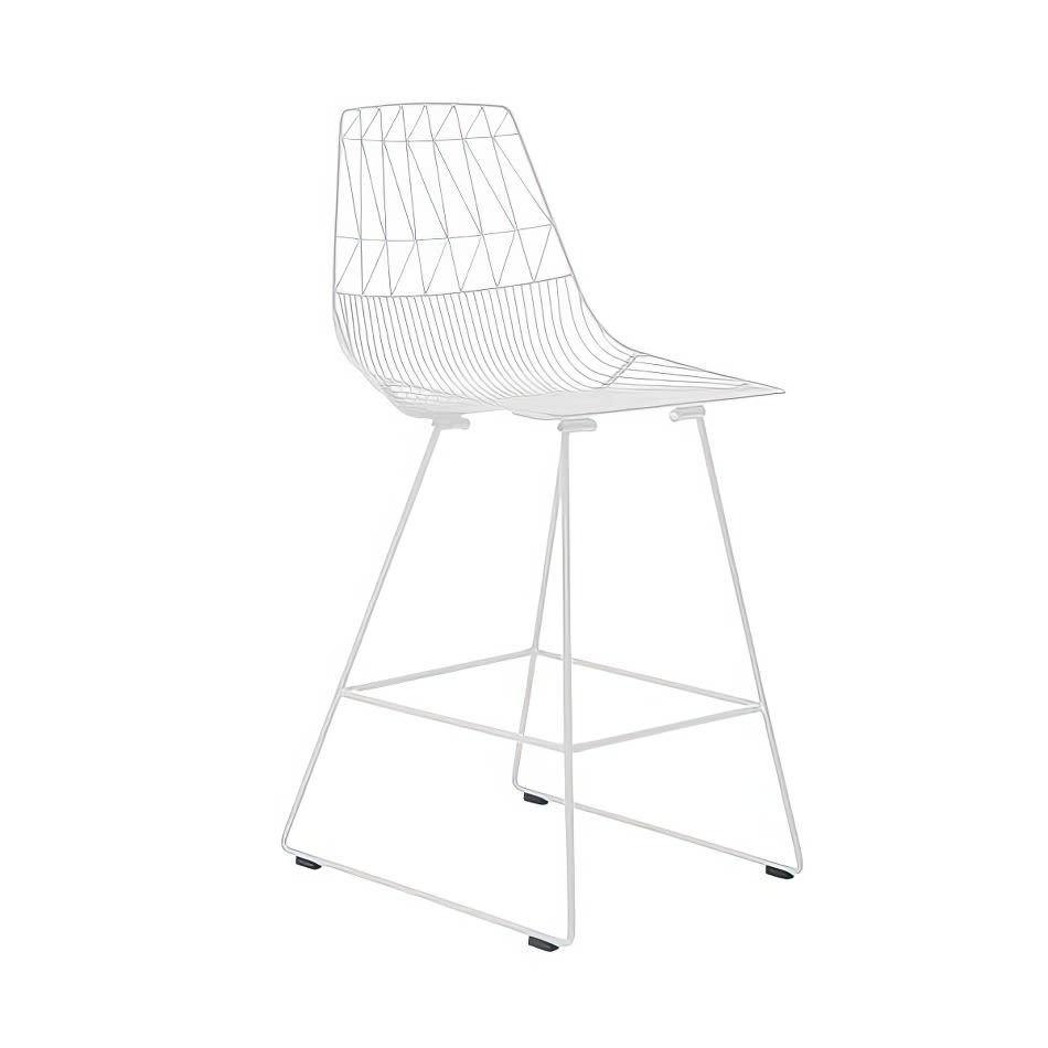 White Wire Stool/ Arrow Stool