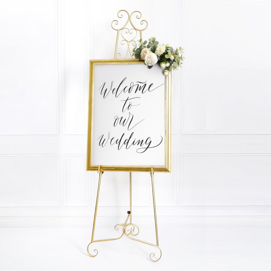 Easel - Gold - The Party Centre