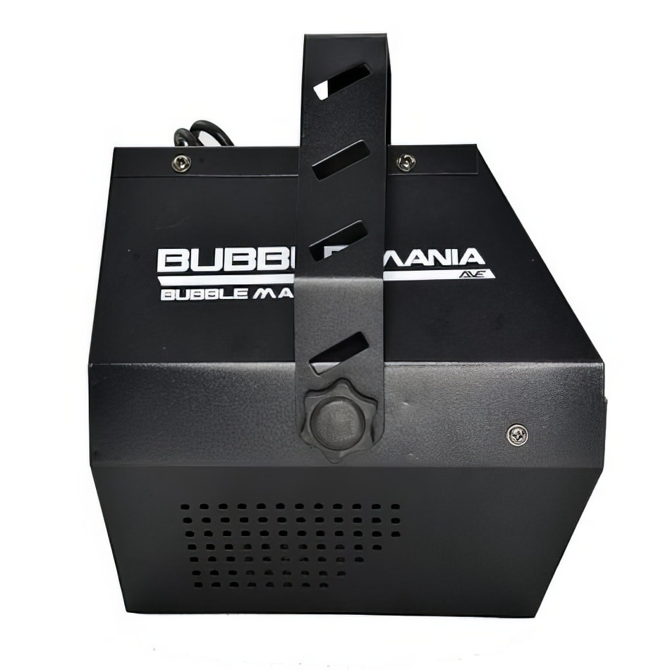 A black box with a light attached to it, perfect for Bubble Machine Hire.