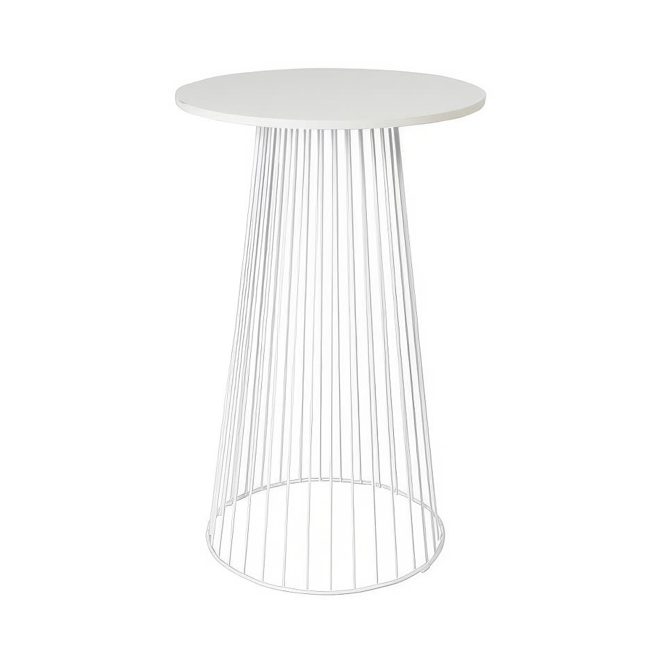 White Wire Cocktail Table Hire
