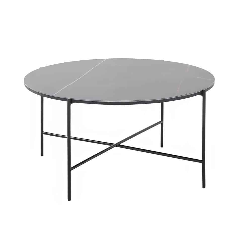 Black Cross Coffee Table Hire