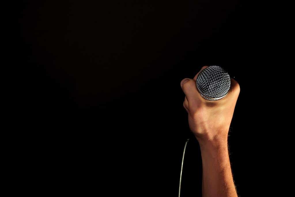 Microphone being hired for an event