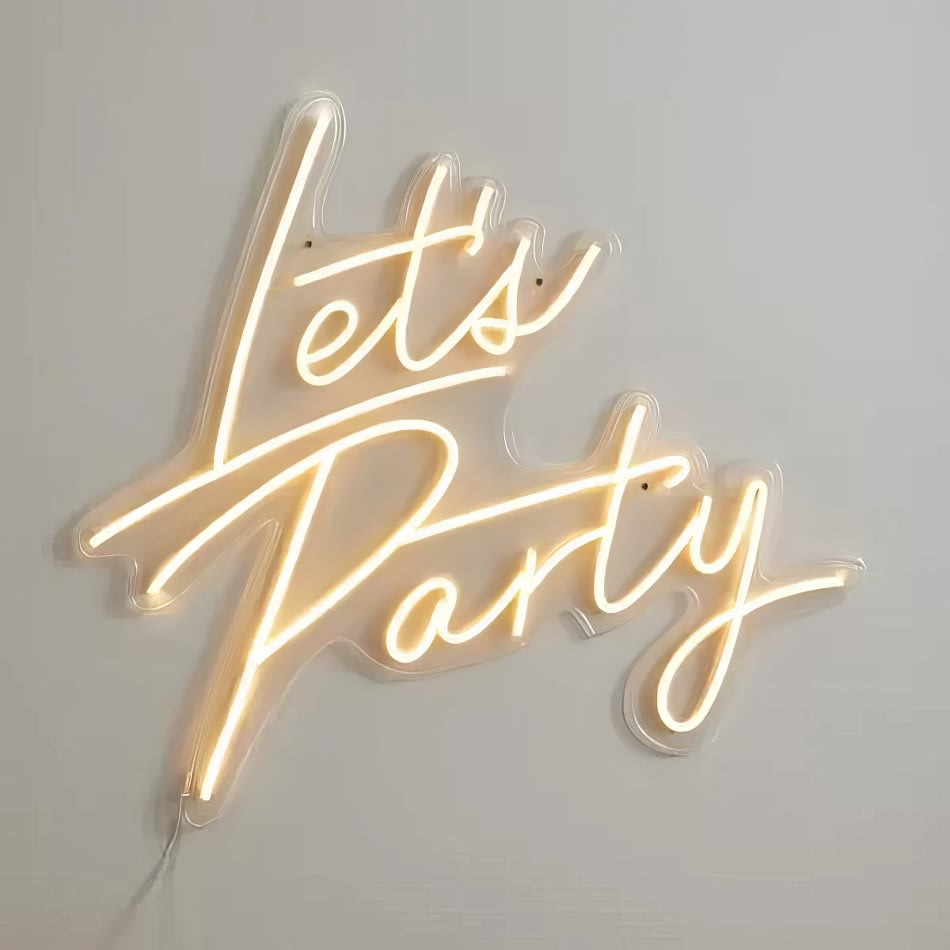 Neon Sign Hire – Let's Party