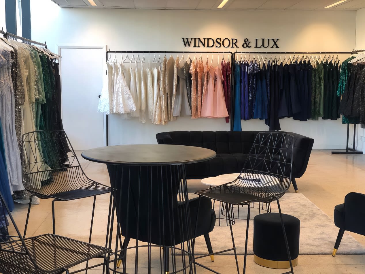 Windsor & lux boutique offering Black Wire Cocktail Table Hire.