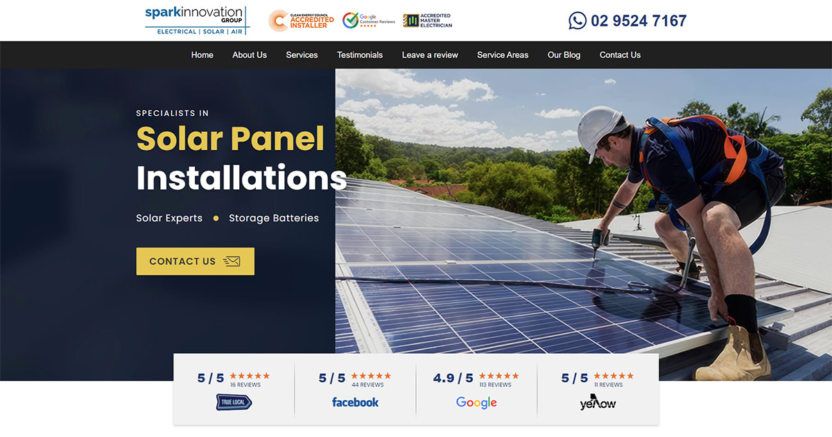 Solar Panel Installation Services Sydney. Spark Innovation Group