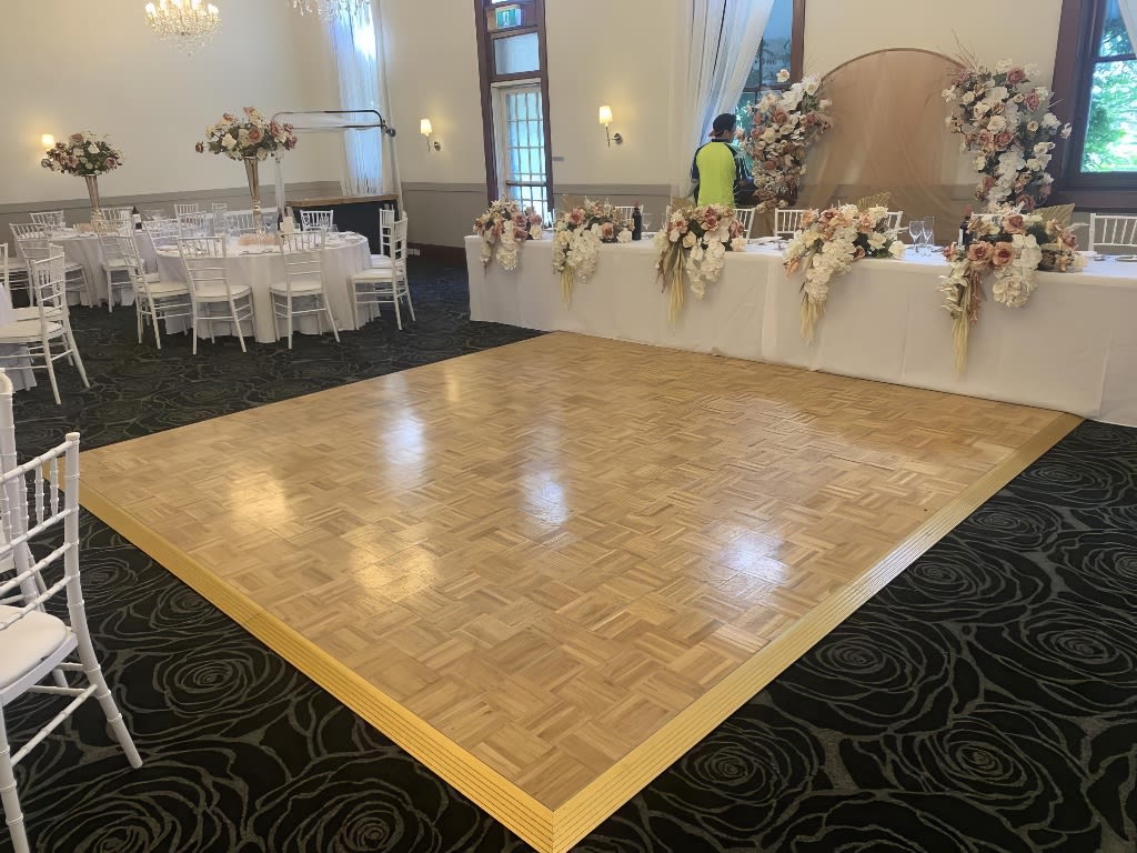 A beautiful Parquetry dance floor