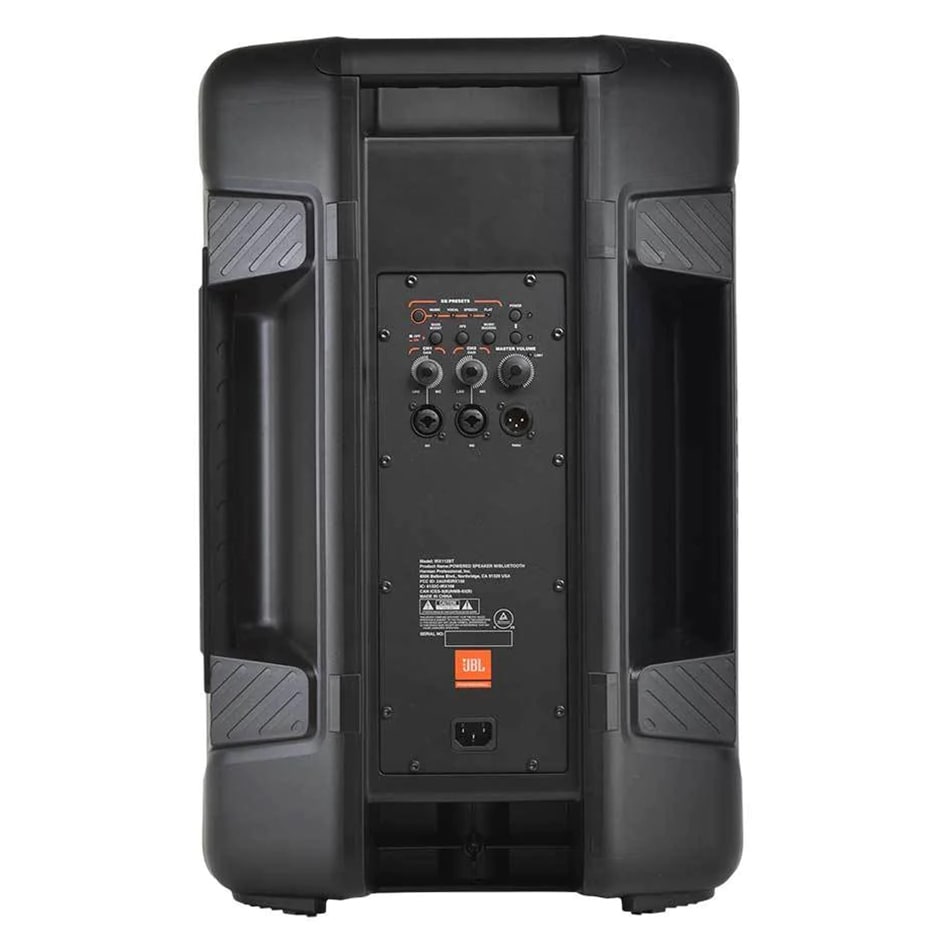 The back view of the JBL bluetooth speaker