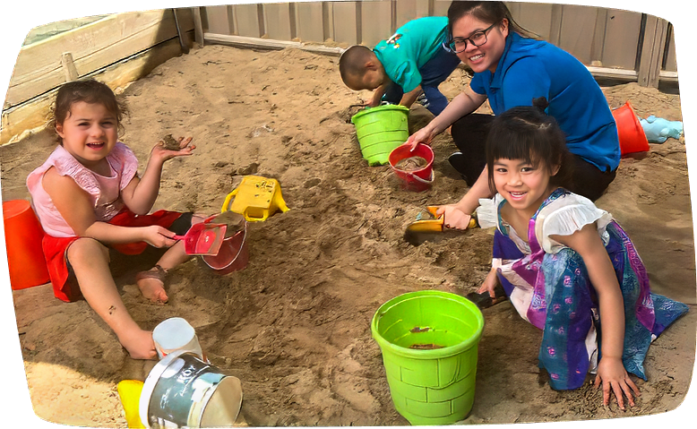 Kids playing at Sunnyside Childcare