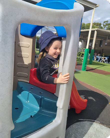 Happy child playing at Sunnyside childcare in Chester Hill