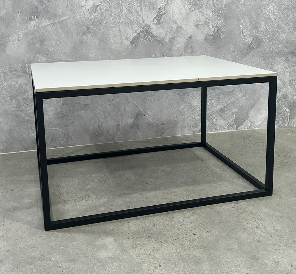 Black rectangle our coffee table available for hire