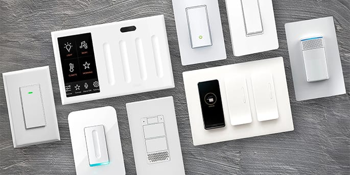 A selection of new light switches for installation