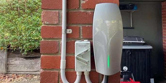 A new Tesla charger installation