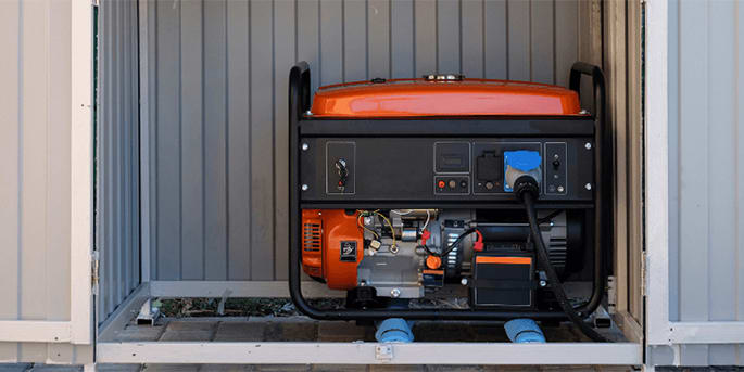 An emergency power generator installation