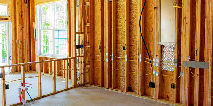 Electrical wiring for a home renovation project