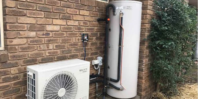 A new residential hot water system installation