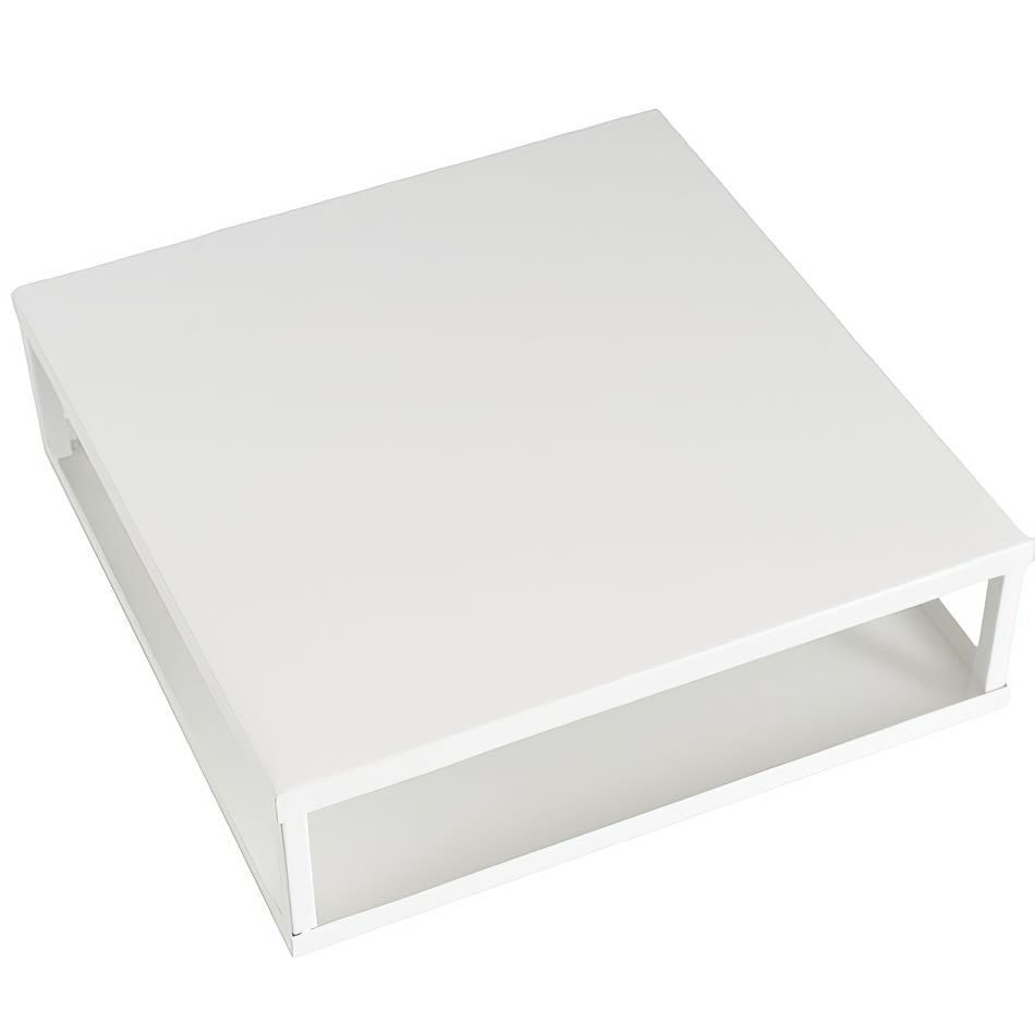 Top view of our white table riser
