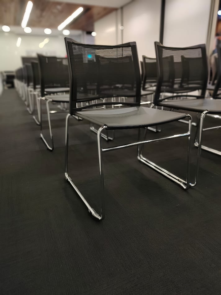 Close-up of our conference chairs