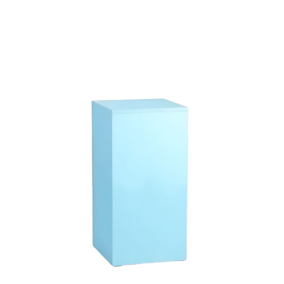 Blue Square Plinth Hire - Small