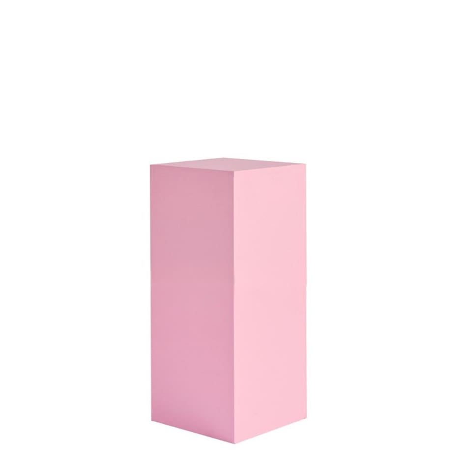 Pink Square Plinth Hire - Small