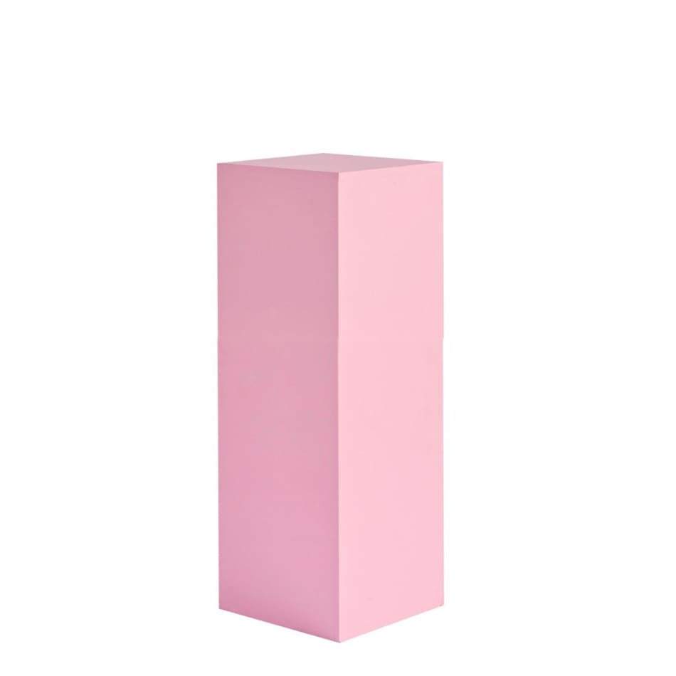 Pink Square Plinth Hire - Medium