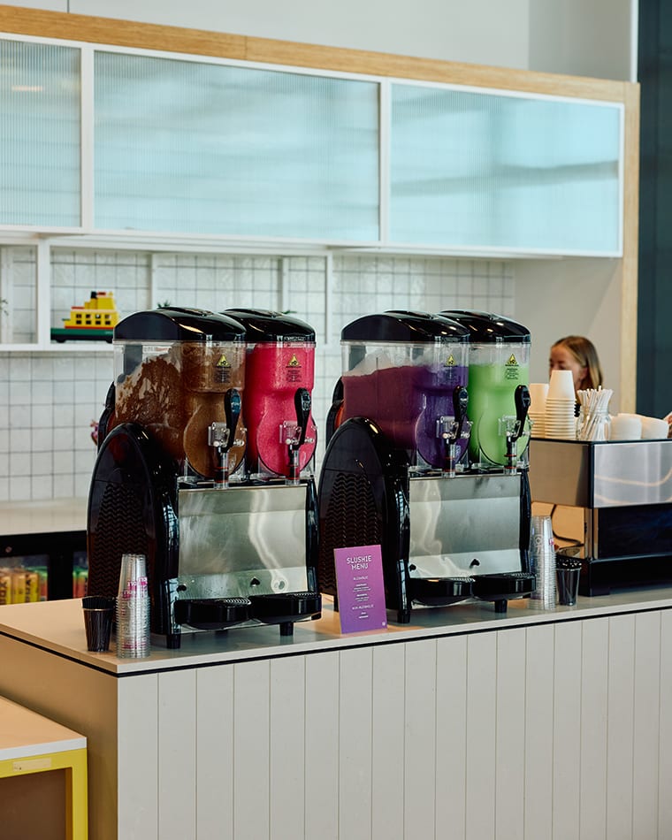 Slushie machines hired and ready for use