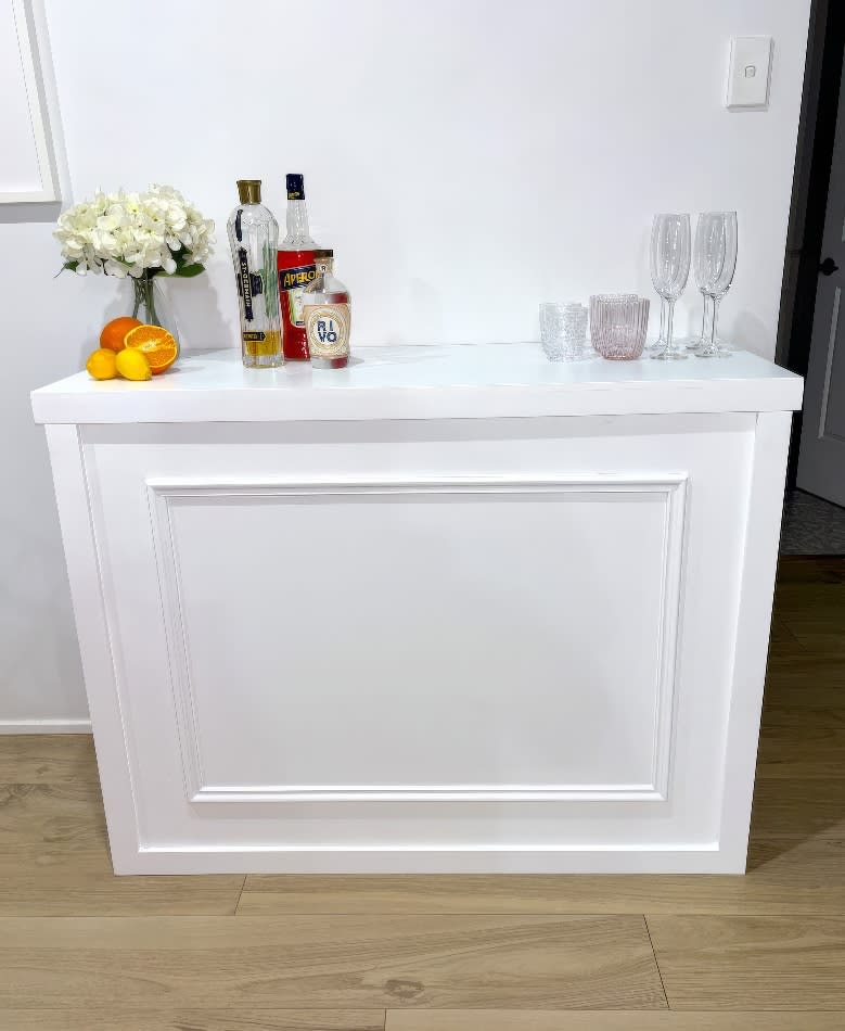 Front view of our service counter bar
