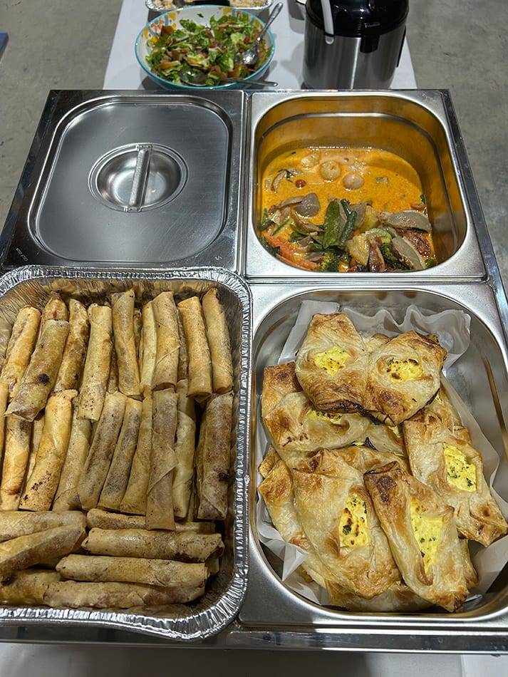 Our Bain Marie being used to heat food