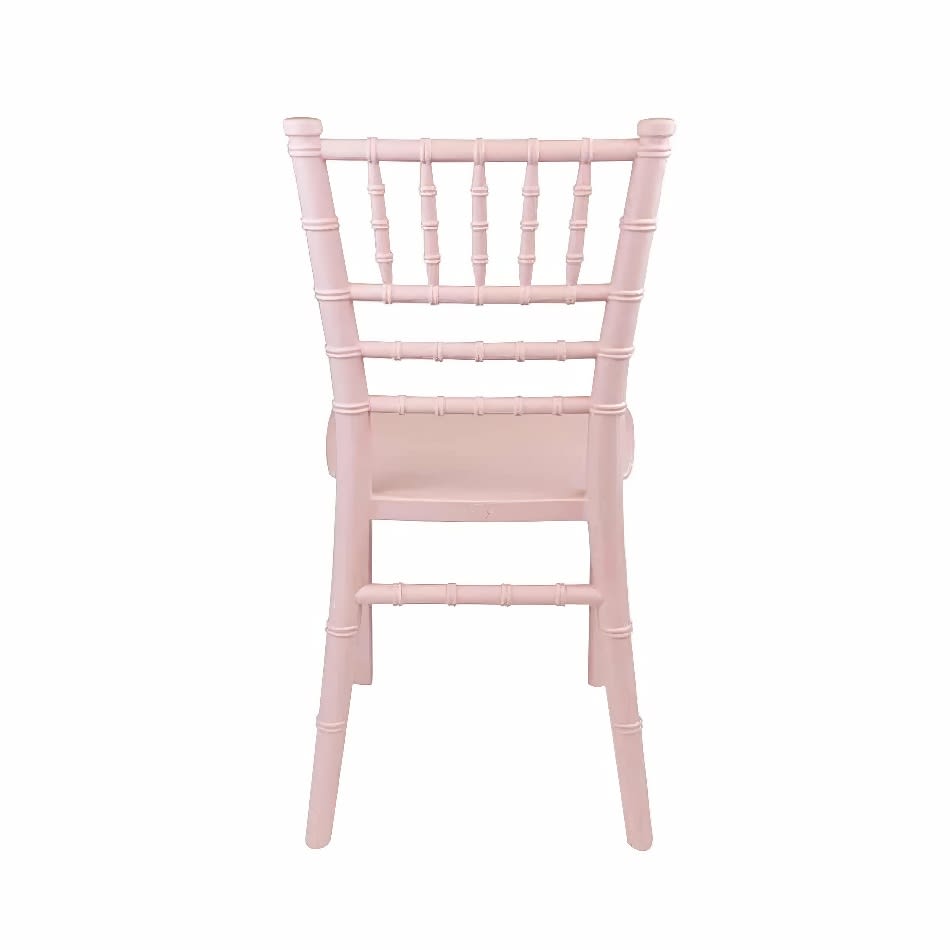 Kids pink Tiffany chair back view