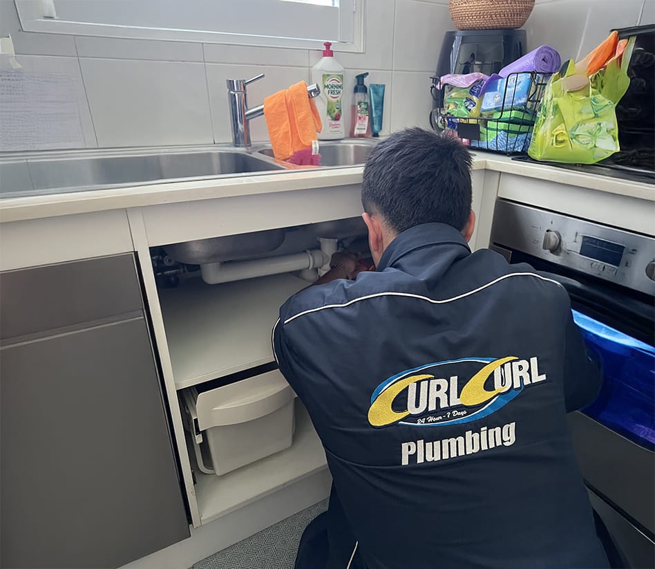 A new kitchen drain installation by Curl Curl Plumbing