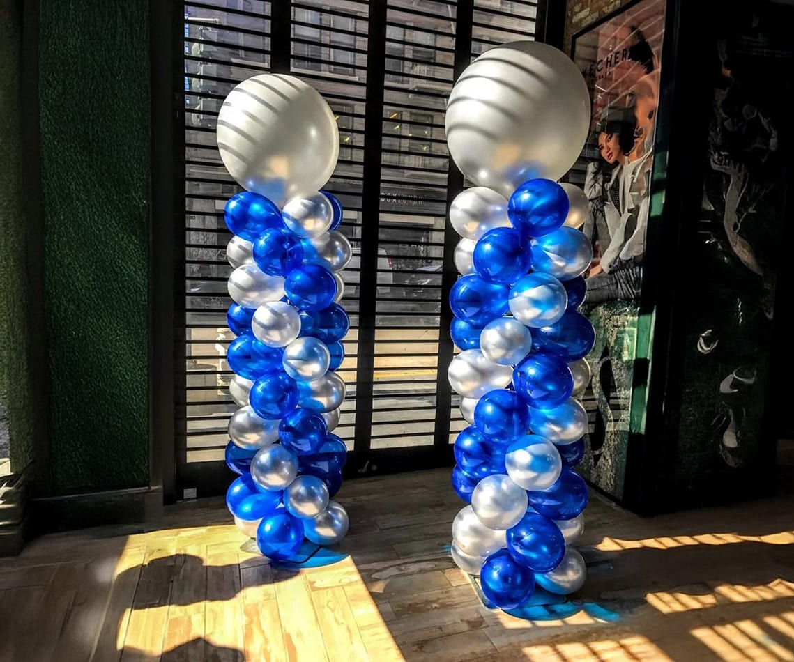Two beautiful balloon columns for hire