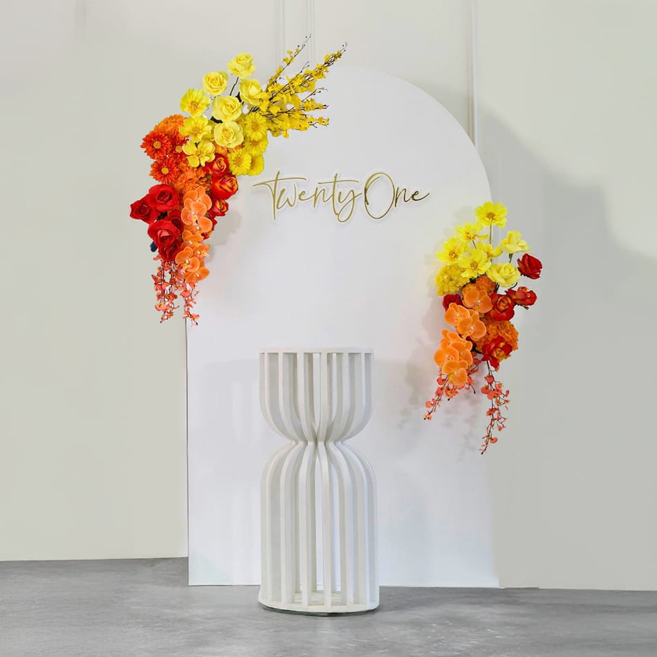 Citrus Sunrise Floral Backdrop Package